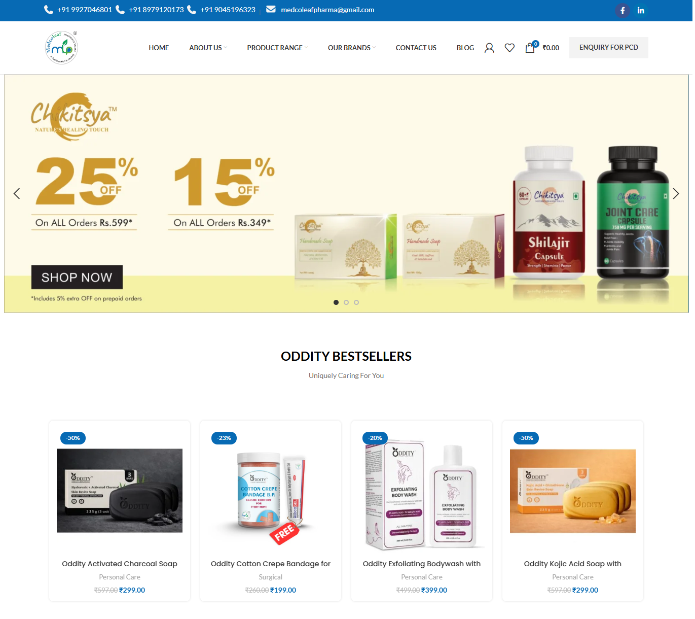 MedicoPlus Pharmacy Online Store Design